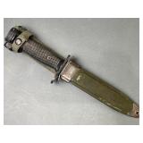 South Korean Bayonet Army Knife With Sheath