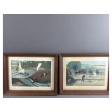 Vtg Japanese Prints "Planting Rice"