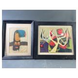 Signed & Numbered Abstract Painting & Toucan Art