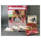 LED Lighted Joy Christmas Lights & More