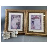 Hinode Victorian Porcelain Figurines & Repo Menus