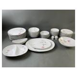 Dawn Rose By Sanyo Japan China Set