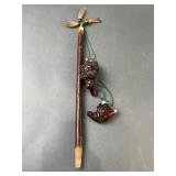 Vintage Hand Carved Wood Figural Pipe