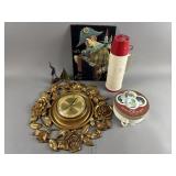 Midcentury Syroco Wall Clock & More