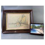 Paul Signac Toulon Sailboat Print & Beach Painting