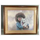 Framed Print COA/Numbered/Signed "Snow Pals"