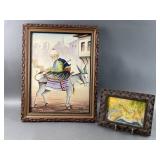 Mightiest 1959 Man on Donkey Painting & Lemon Art