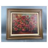 MCM Signed Floral Painting