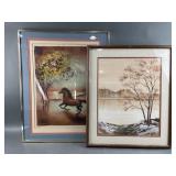 MCM Demers Landscape & Horse Print