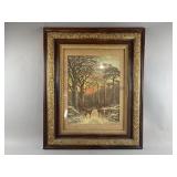 Framed Forest Scene Print
