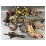 Vintage Pulleys & Rustic Tools