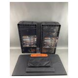 Solar Panel & 2 Plastic Shelving Units