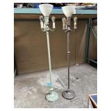 2 Vintage Floor Lamps