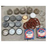 Zinc Ball Jar Lids & Glass Ball, Atlas, Kerr &