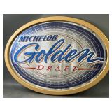 Michelob Golden Draft Mirror Sign
