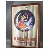 Antique Style Miller High Life Mirror Sign