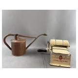 Vtg Tender Kross Steak Machine & Copper Water Can