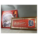 Budweiser Detroit Tigers Mirror & Metal Sign