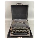 Sterling Smith-Corona Vtg Typewriter & Case