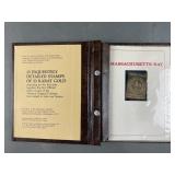 13 Colonies 23K Gold Stamps
