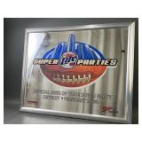 Miller Light Super Bowl Mirror Sign