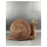 MCM Wicker Snail Basket
