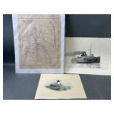 1885 Belfast Map, Signed Print by Greevy & More