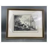 Alan J. Gaines Signed & Dated Etching