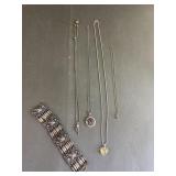 Sterling Silver Jewelry & 14k GF Necklace