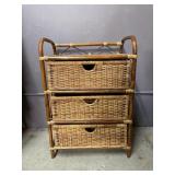 Boho Wicker Dresser With 3 Dressers