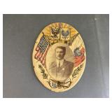 Vtg Tin/Celluloid Military Commemorative Picture