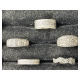 Sterling Silver Rings Size 8 to 10