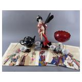 Dragonware Teapot, Madame Butterfly & Decor