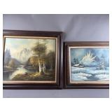 S Lansing MCM Landscape Painting + More