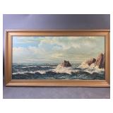 Signed Oil on Canvas By Clavier