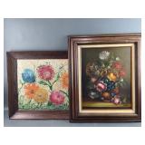 Oil Painting of Floral Still Life & More