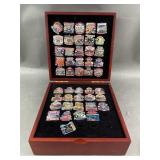 Super Bowl Pin Collection 1967-2010 & 2013 In Case