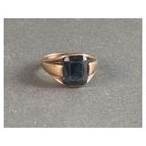 Tested at 14K Marked 10K Gold Ring Sized 9