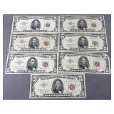 6 1963 U.S. $5.00 Notes