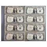 8 1935 U.S. Silver Certificate Blue