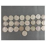 20 Roosevelt Silver Dimes