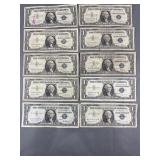 10 Silver Certificates 1957