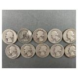 10 Silver Quarters
