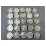 25 Roosevelt Silver Dimes