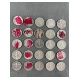 25 Roosevelt Silver Dimes