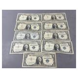 9 1957 U.S. Silver Certificate