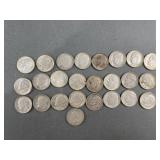 24 Silver Roosevelt Dimes & More