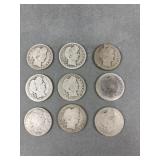 9 Liberty Quarters