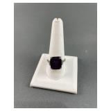 Tested Genuine Gemstone Sterling Silver Ring