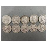 10 Silver Quarters